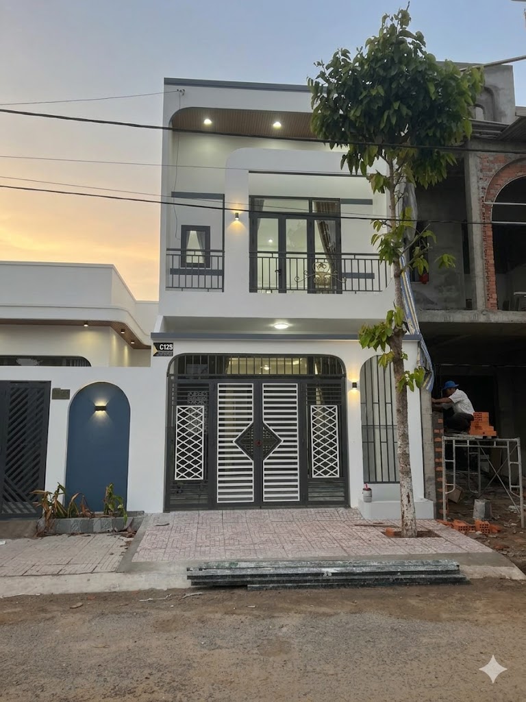 Nhà 1 trệt 1 lầu đường N2 khu tái định cư phường 9